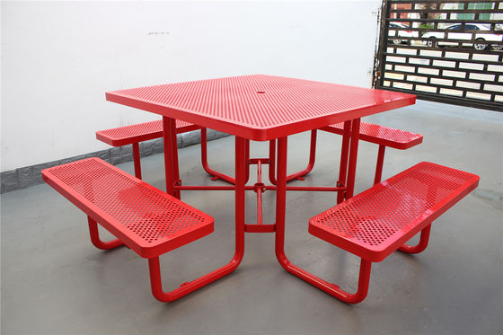 2040mm Length Outdoor Table Benches Weather Resistant Anti Rust