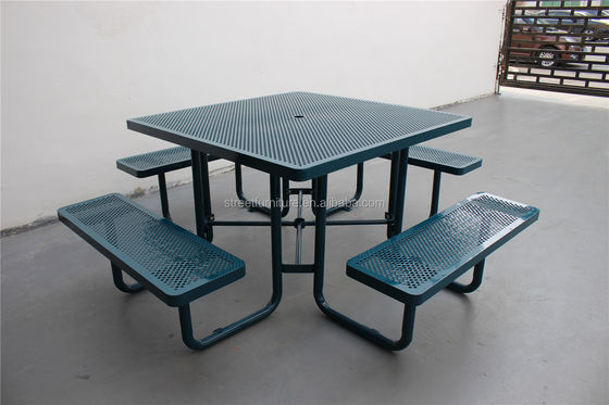 2040mm Length Outdoor Table Benches Weather Resistant Anti Rust