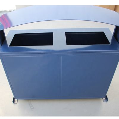 Recycling Outdoor Commercial Trash Cans Mild Steel Material OEM