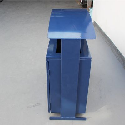 Recycling Outdoor Commercial Trash Cans Mild Steel Material OEM